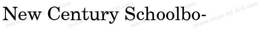 New Century Schoolbo字体转换